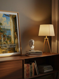 Gabriela, Clove and Cinnamon watercolour print on bookshelf – Jorge Amado fan gift