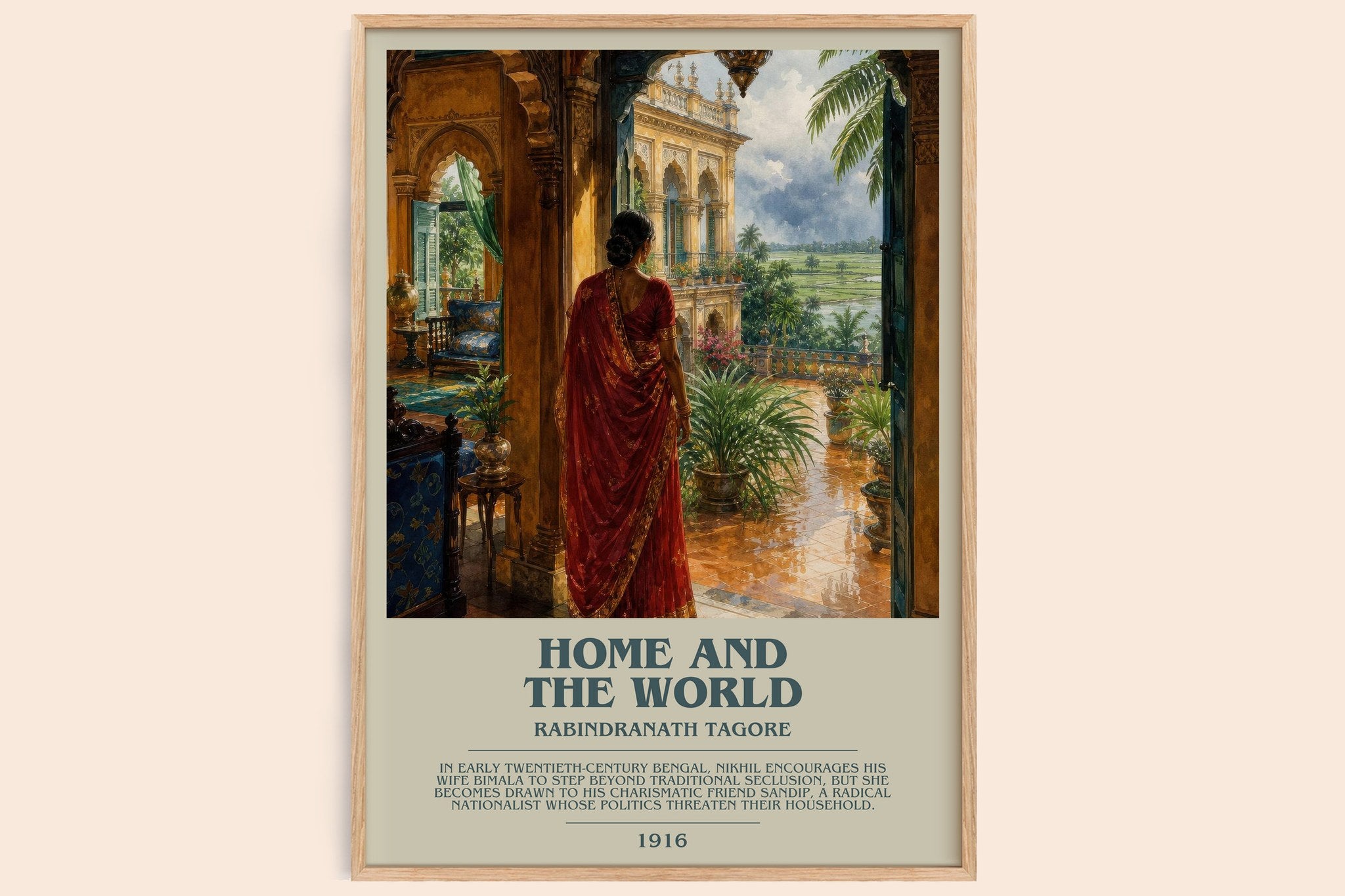 Home and the World Bookish Wall Art by Rabindranath Tagore