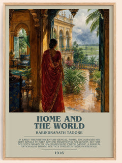 Home and the World bookish book poster by Rabindranath Tagore – framed literary art print