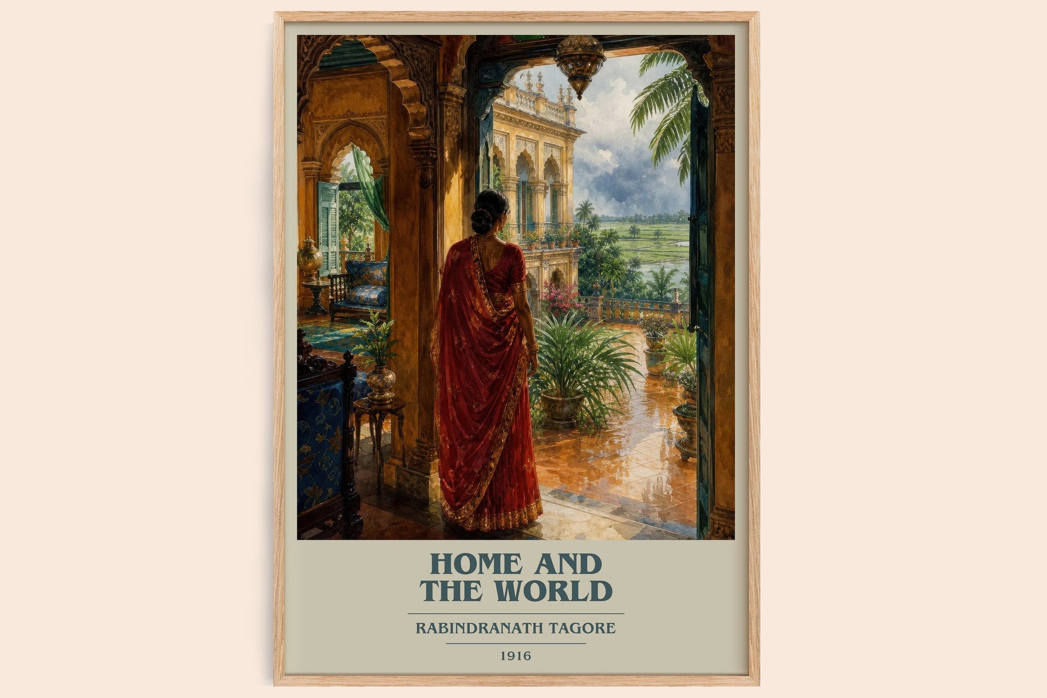 Home and the World Book Cover Poster by Rabindranath Tagore