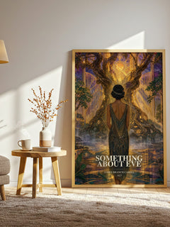 Something About Eve watercolour print in frame leaning in hallway – fantasy wall art
