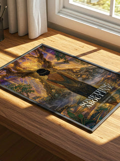 Something About Eve watercolour book poster framed on wall – fantasy wall art