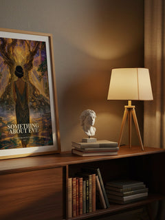 Something About Eve watercolour print on bookshelf – James Branch Cabell fan gift
