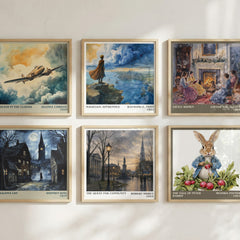 The Quest for Community literary print in frame leaning in hallway – philosophy wall art