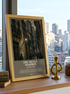 The Seven Madmen bookish poster colour and style options – Roberto Arlt book art