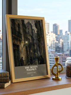 The Seven Madmen book cover poster colour and style options – Roberto Arlt book art