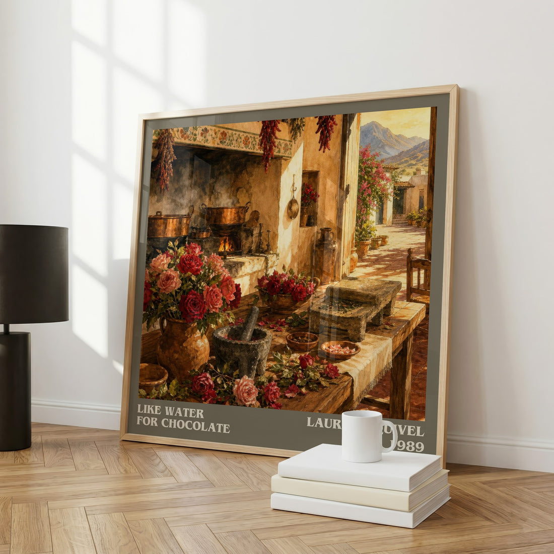 Like Water For Chocolate literary art print colour and style options – Laura Esquivel book art