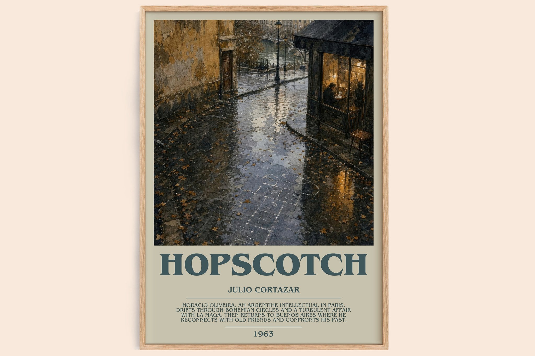 Hopscotch Bookish Wall Art by Julio Cortazar