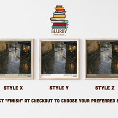 Hopscotch literary print framed by window – literary home decor