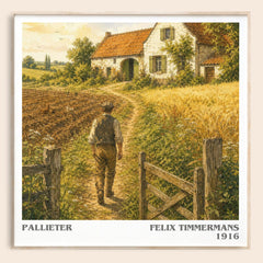 Pallieter literary book poster by Felix Timmermans – framed literary art print