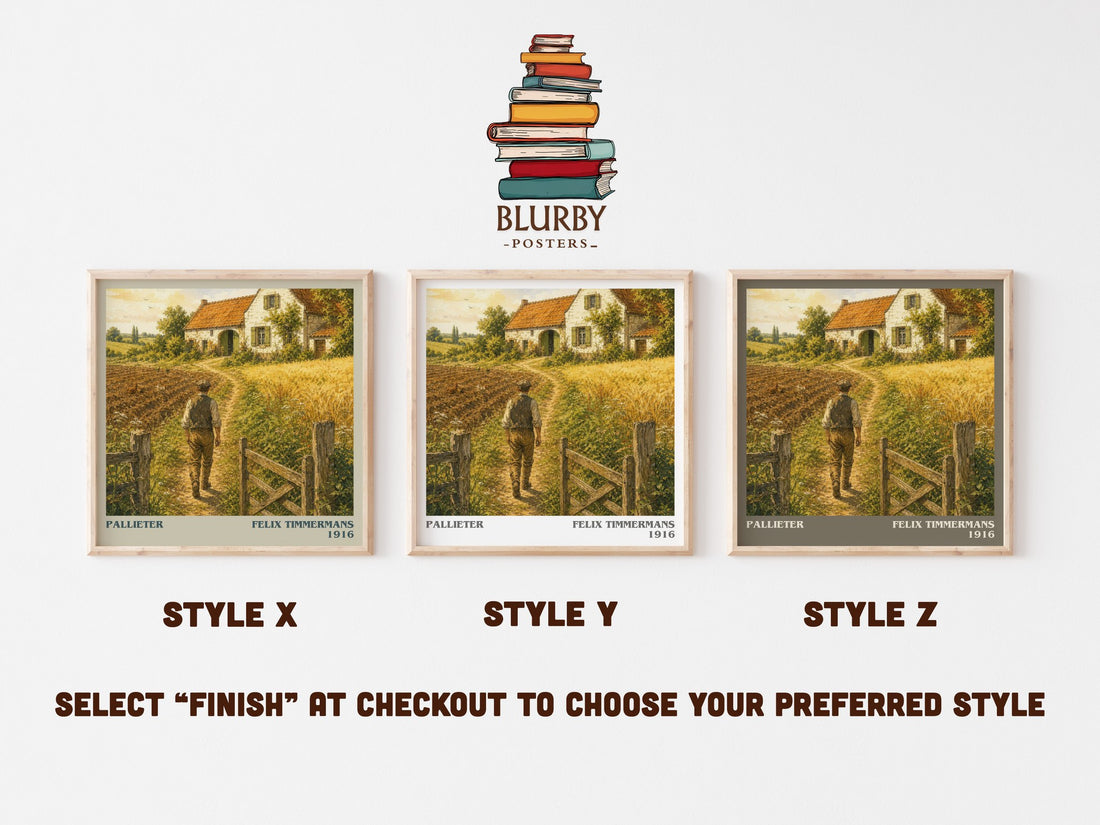 Pallieter literary print framed by window – literary home decor