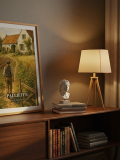 Pallieter watercolour print on bookshelf – Felix Timmermans fan gift
