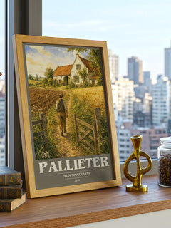 Pallieter book cover poster colour and style options – Felix Timmermans book art