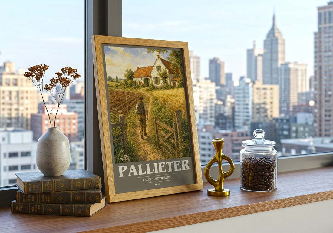 Pallieter book cover poster colour and style options – Felix Timmermans book art