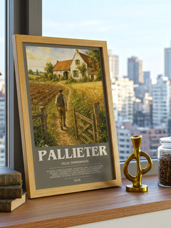Pallieter bookish poster colour and style options – Felix Timmermans book art