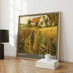 Pallieter literary art print colour and style options – Felix Timmermans book art