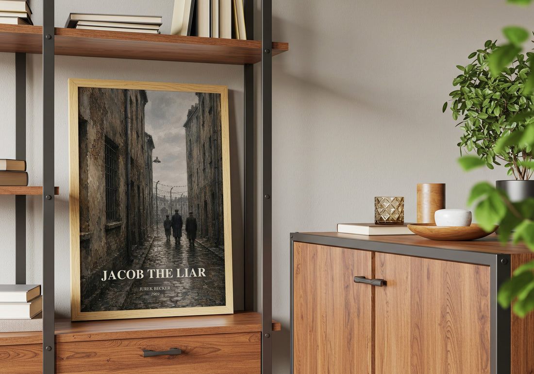 Jacob the Liar book watercolour illustration paper finish options – matte satin gloss