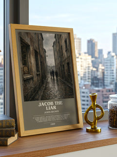Jacob the Liar bookish poster colour and style options – Jurek Becker book art
