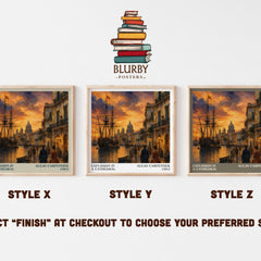 Explosion In A Cathedral literary print framed by window – literary home decor