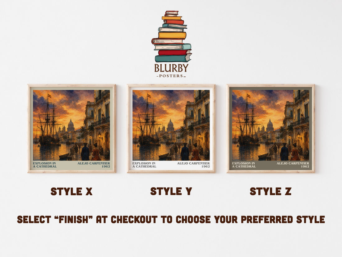 Explosion In A Cathedral literary print framed by window – literary home decor