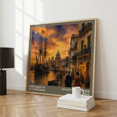 Explosion In A Cathedral literary art print colour and style options – Alejo Carpentier book art