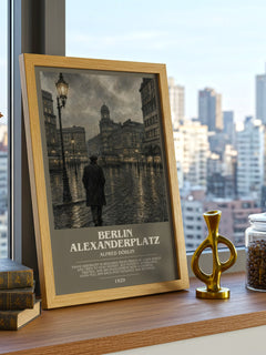 Berlin Alexanderplatz bookish poster colour and style options – Alfred Döblin book art