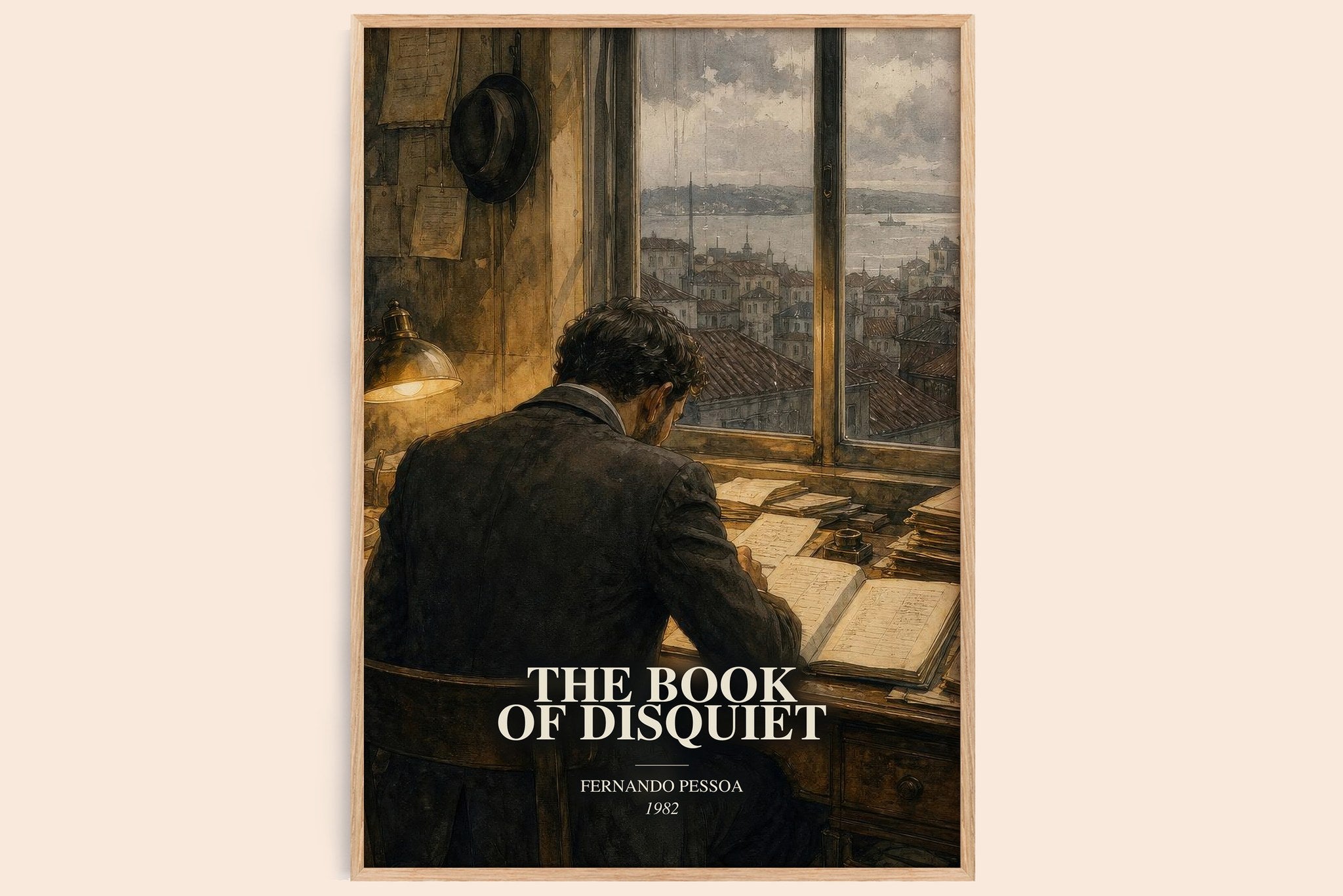 The Book of Disquiet Book Watercolour Illustration by Fernando Pessoa