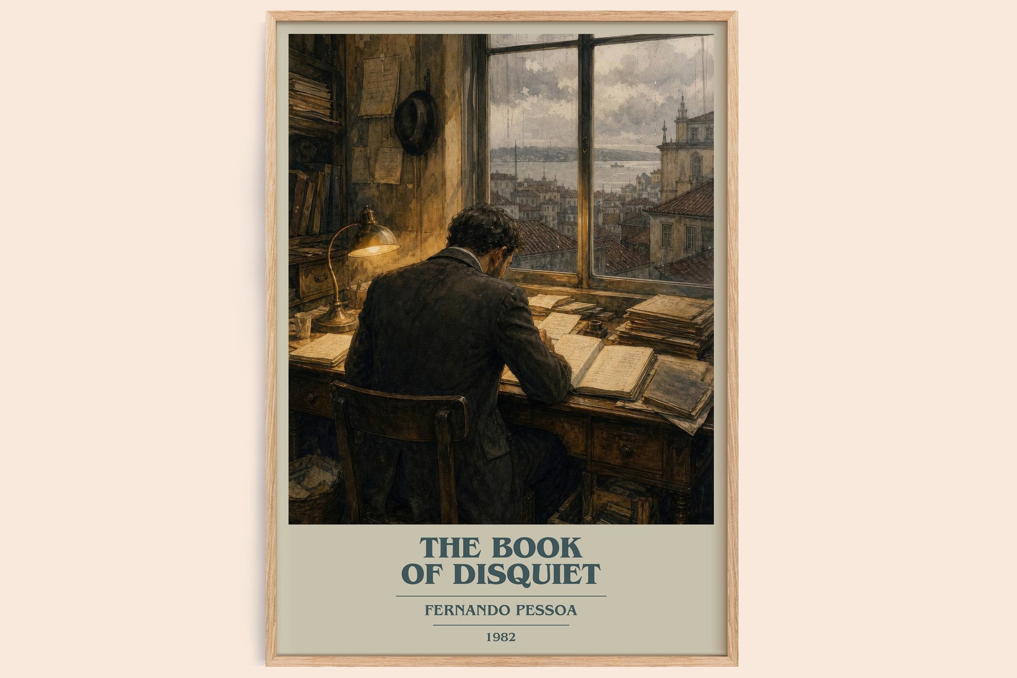 The Book of Disquiet Book Cover Poster by Fernando Pessoa