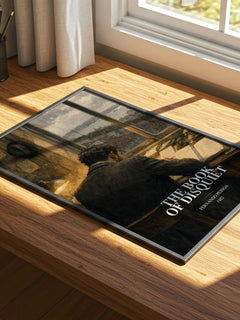 The Book of Disquiet watercolour book poster framed on wall – philosophy wall art