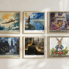 The Book of Disquiet literary print in frame leaning in hallway – philosophy wall art
