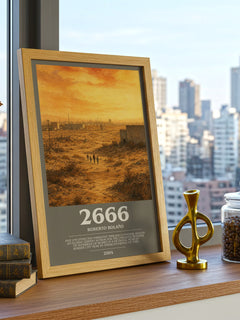 2666 bookish poster colour and style options – Roberto Bolaño book art