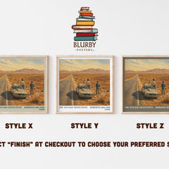The Savage Detectives literary print framed by window – literary home decor