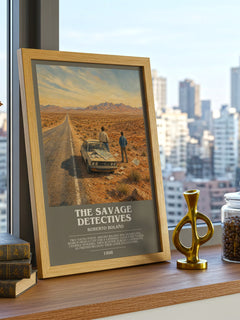 The Savage Detectives bookish poster colour and style options – Roberto Bolaño book art
