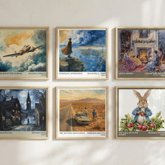 The Savage Detectives literary print in frame leaning in hallway – literary fiction wall art