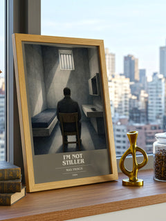 I'm Not Stiller book cover poster colour and style options – Max Frisch book art