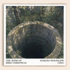 The Wind-Up Bird Chronicle literary book poster by Haruki Murakami – framed literary art print