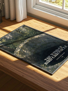 The Wind-Up Bird Chronicle watercolour book poster framed on wall – literary fiction wall art