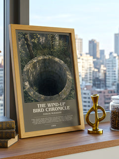 The Wind-Up Bird Chronicle bookish poster colour and style options – Haruki Murakami book art
