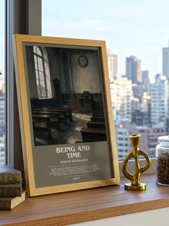 Being and Time bookish poster colour and style options – Martin Heidegger book art