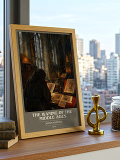 The Waning of the Middle Ages book cover poster colour and style options – Johan Huizinga book art