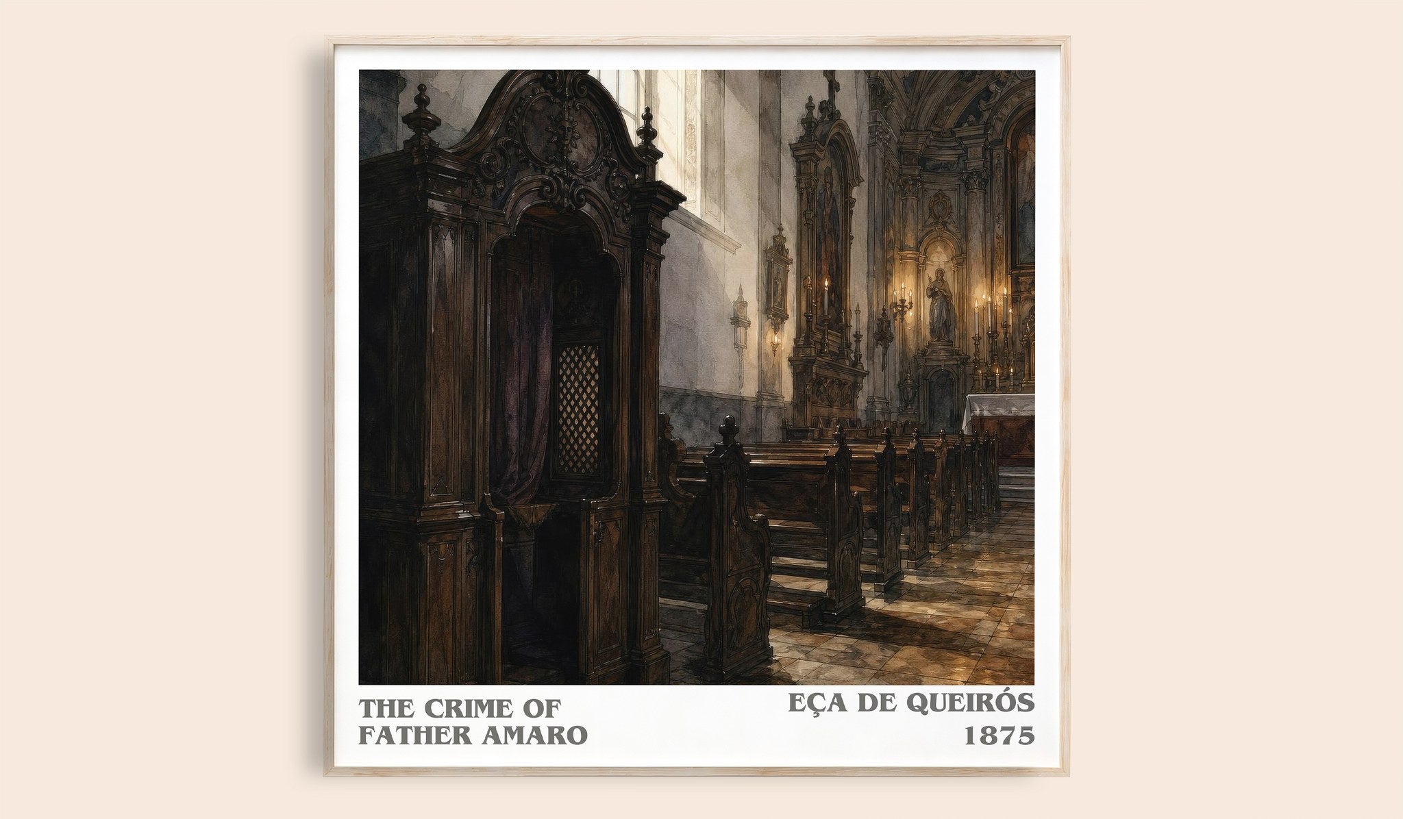 The Crime of Father Amaro Literary Art Print by Eça de Queirós