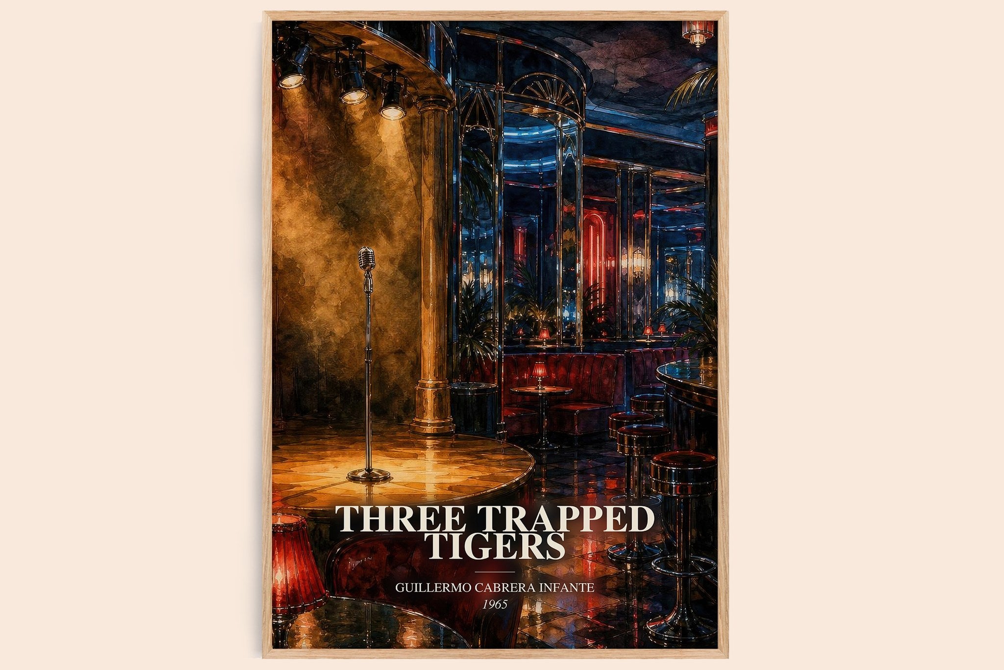 Three Trapped Tigers Book Watercolour Illustration by G. Infante