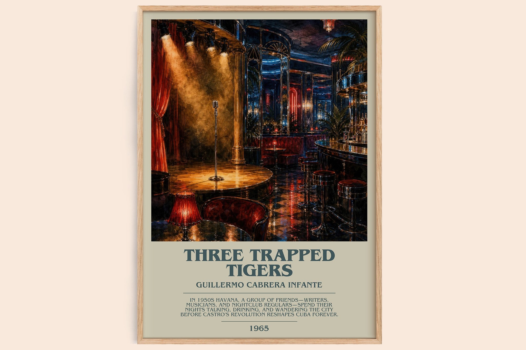 Three Trapped Tigers Bookish Wall Art by Guillermo Cabrera Infante