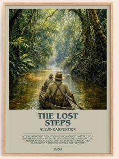 The Lost Steps Bookish Wall Art by Alejo Carpentier – framed poster