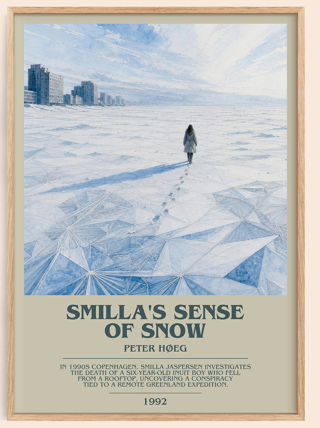 Smilla's Sense of Snow Bookish Wall Art by Peter Høeg – framed poster