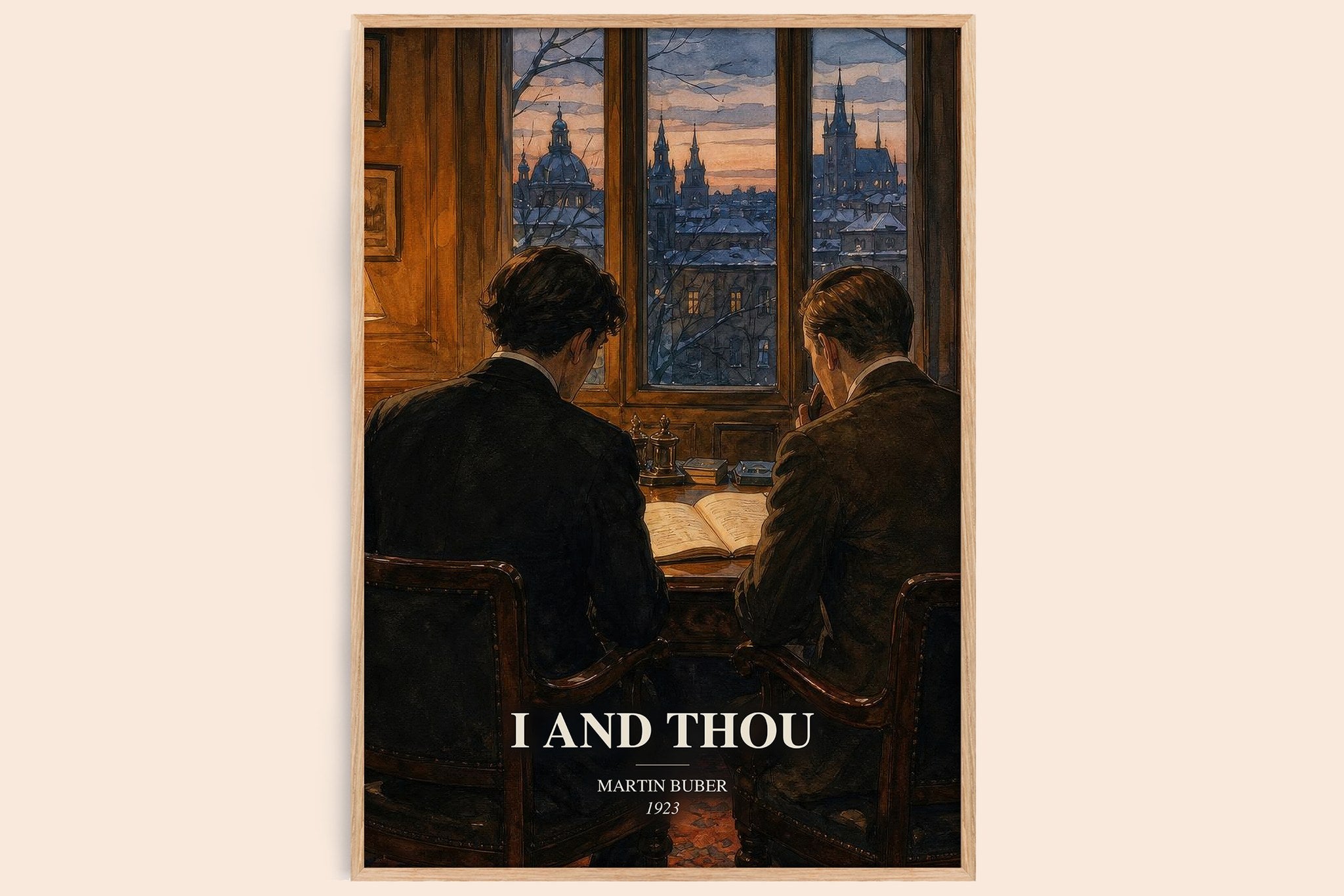 I and Thou Book Watercolour Illustration by Martin Buber