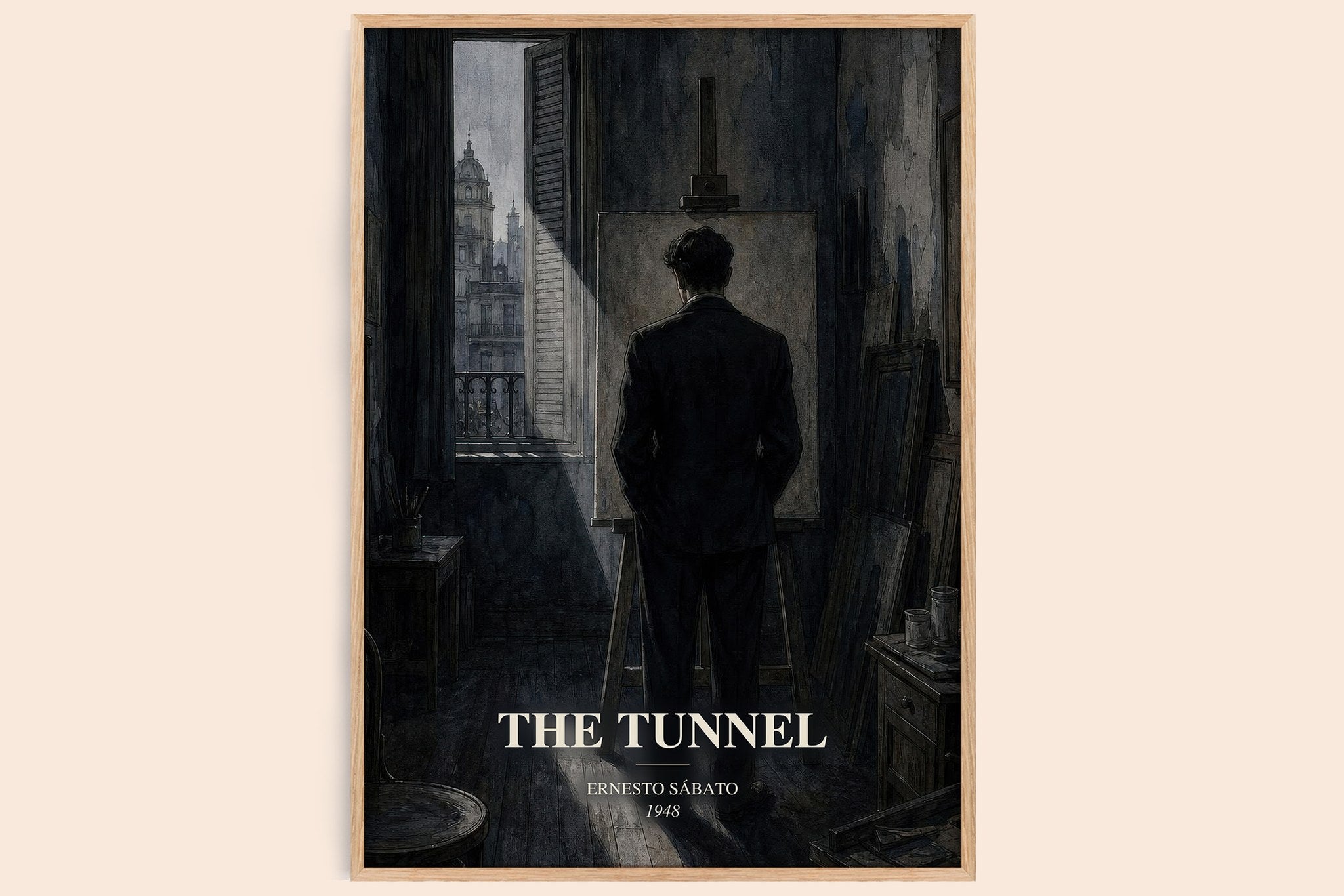The Tunnel Book Watercolour Illustration by Ernesto Sábato