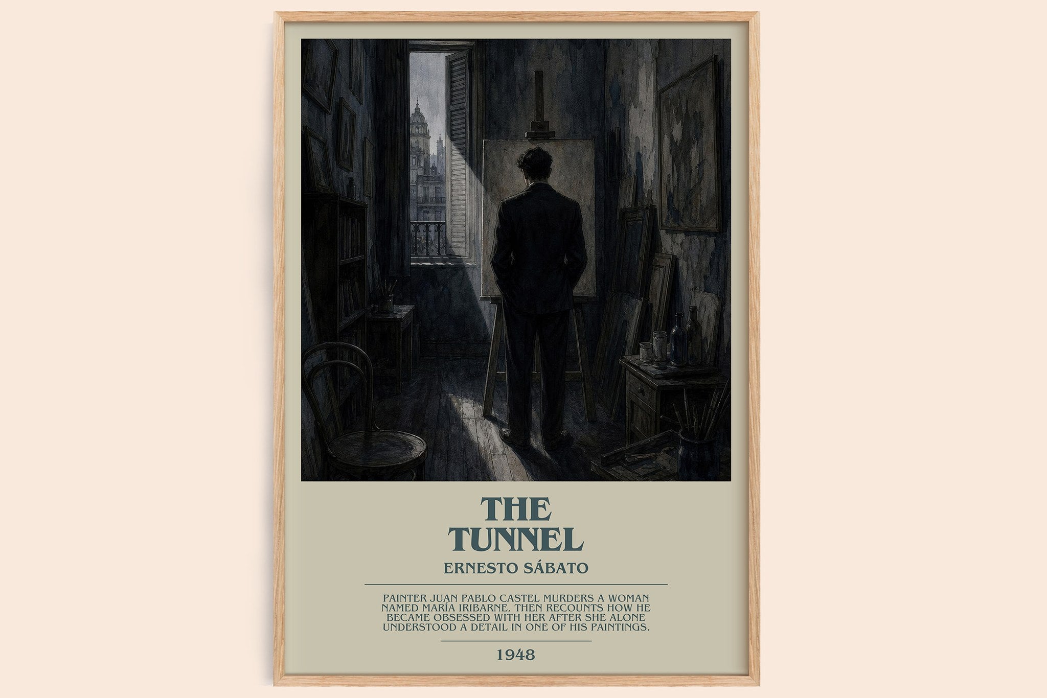 The Tunnel Bookish Wall Art by Ernesto Sábato