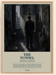 The Tunnel Bookish Wall Art by Ernesto Sábato – framed poster