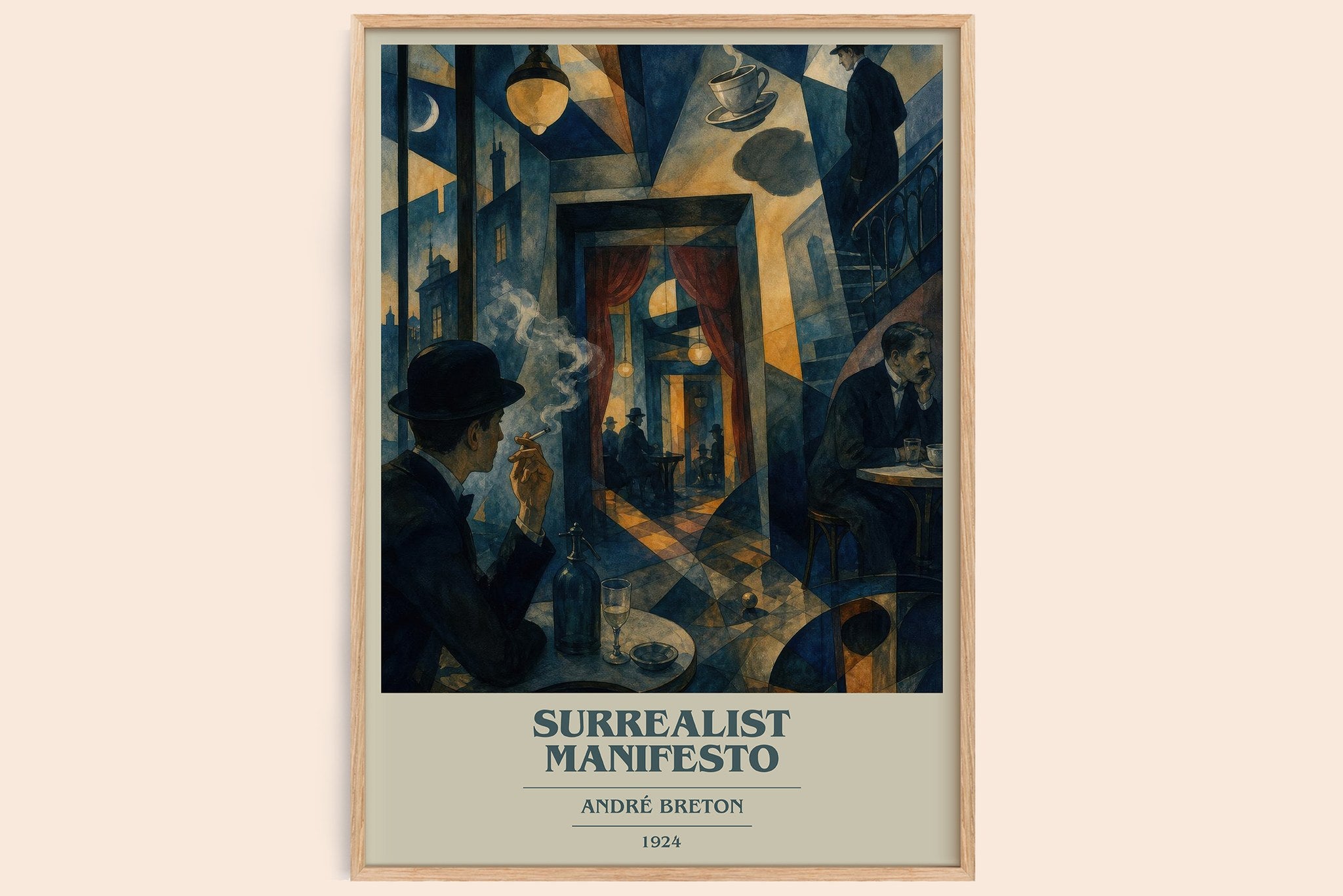 Surrealist Manifesto Book Cover Poster by André Breton